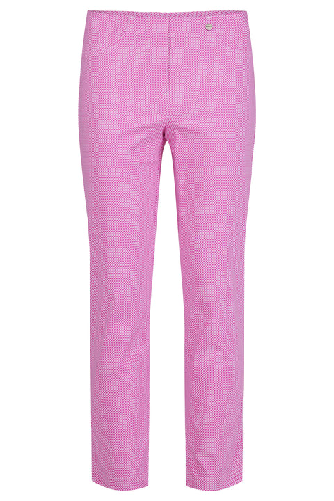 ROBELL : Bella Ankle Trousers - Pink