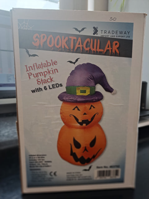 Spooktacular Inflatable Pumpkin Stack With 6 Leds