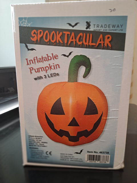 Spooktacular Inflatable Pumpkin With 3 Leds