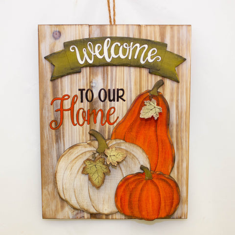 Welcome to our Home Autumn Wall Decoration