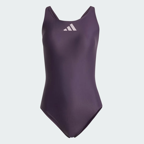 ADIDAS  : Womens' 3 Bar Logo Swimsuit - Purple