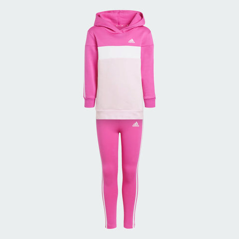 ADIDAS : Girls 3S Hooded Tracksuit