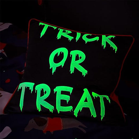 CATHERINE LANSFIELD : Halloween Trick or Treat Glow in the Dark Cushion