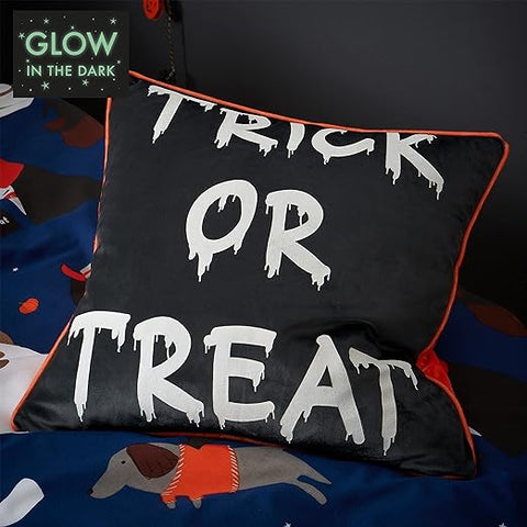 CATHERINE LANSFIELD : Halloween Trick or Treat Glow in the Dark Cushion