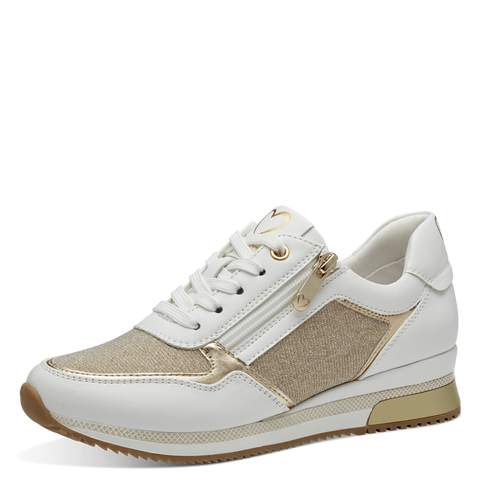 MARCO TOZZI : Trainers - White/Gold
