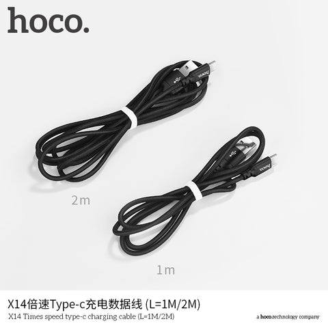 Hoco X14 Type-c Fast Charging Cable, 2M