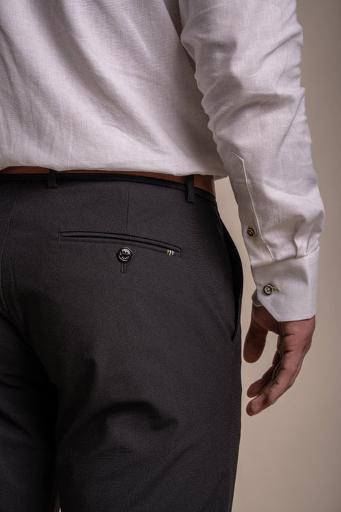 CAVANI : Reed Black Trousers