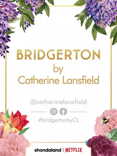 CATHERINE LANSFIELD : Bridgerton Romantic Floral Cushion