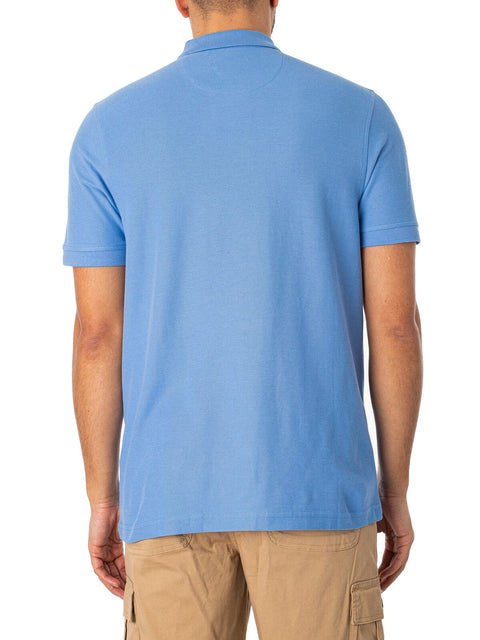 FARAH : Cove Polo Shirt - Blue