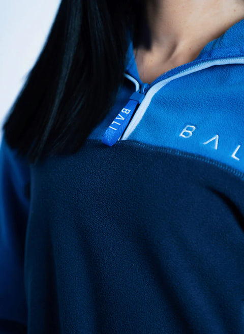 BALI : Prima Half-Zip Fleece - Blue