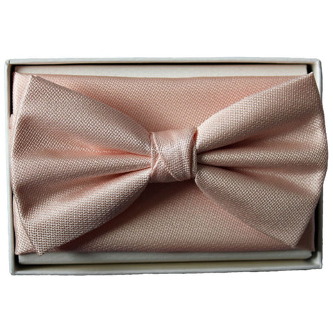 L.A. SMITH : Pale Pink Bow Tie Set