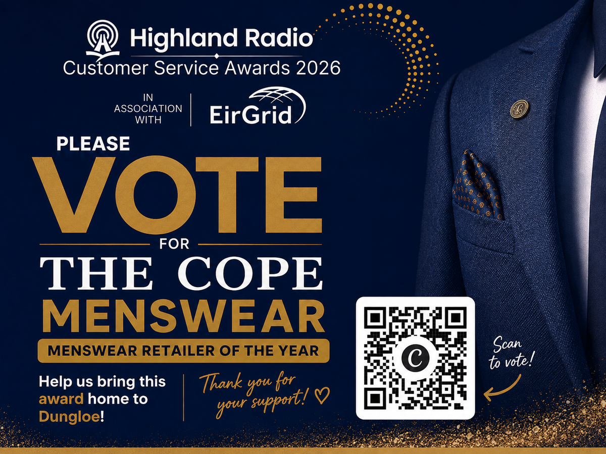 The Cope Menswear Shortlisted for Menswear Retailer of the Year