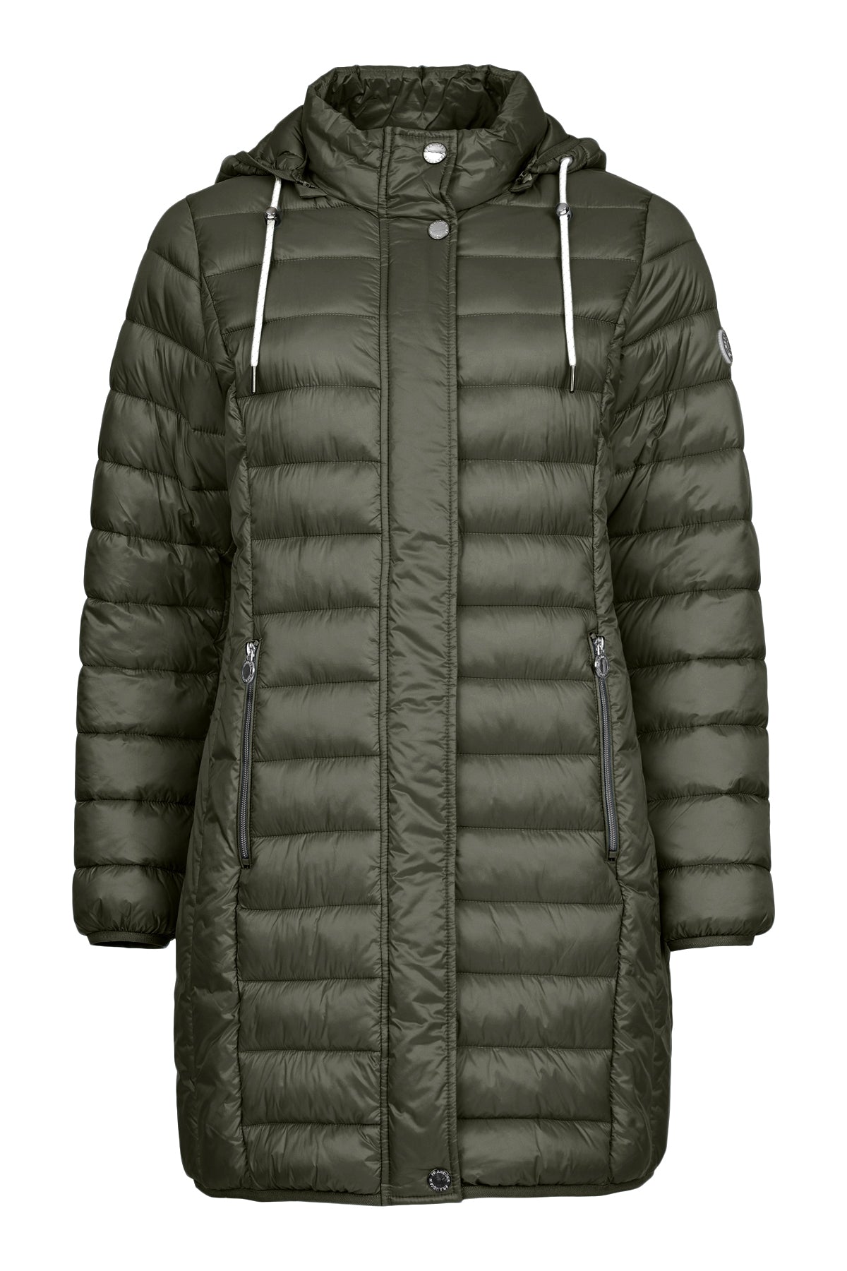 FRANDSEN Quilted Windproof Hooded Down Coat - Olive