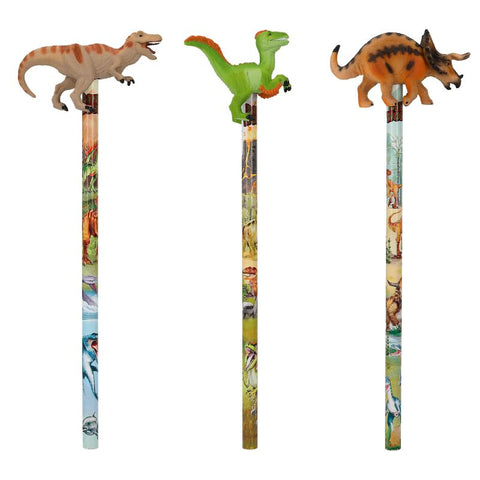 DINO WORLD : Pencil with Dinosaur Topper
