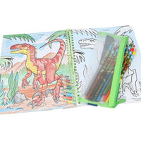 DEPESCHE Dino World Colouring Book with Colouring Pencils