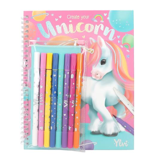 DEPESCHE Ylvi Colouring Book With Pen Set