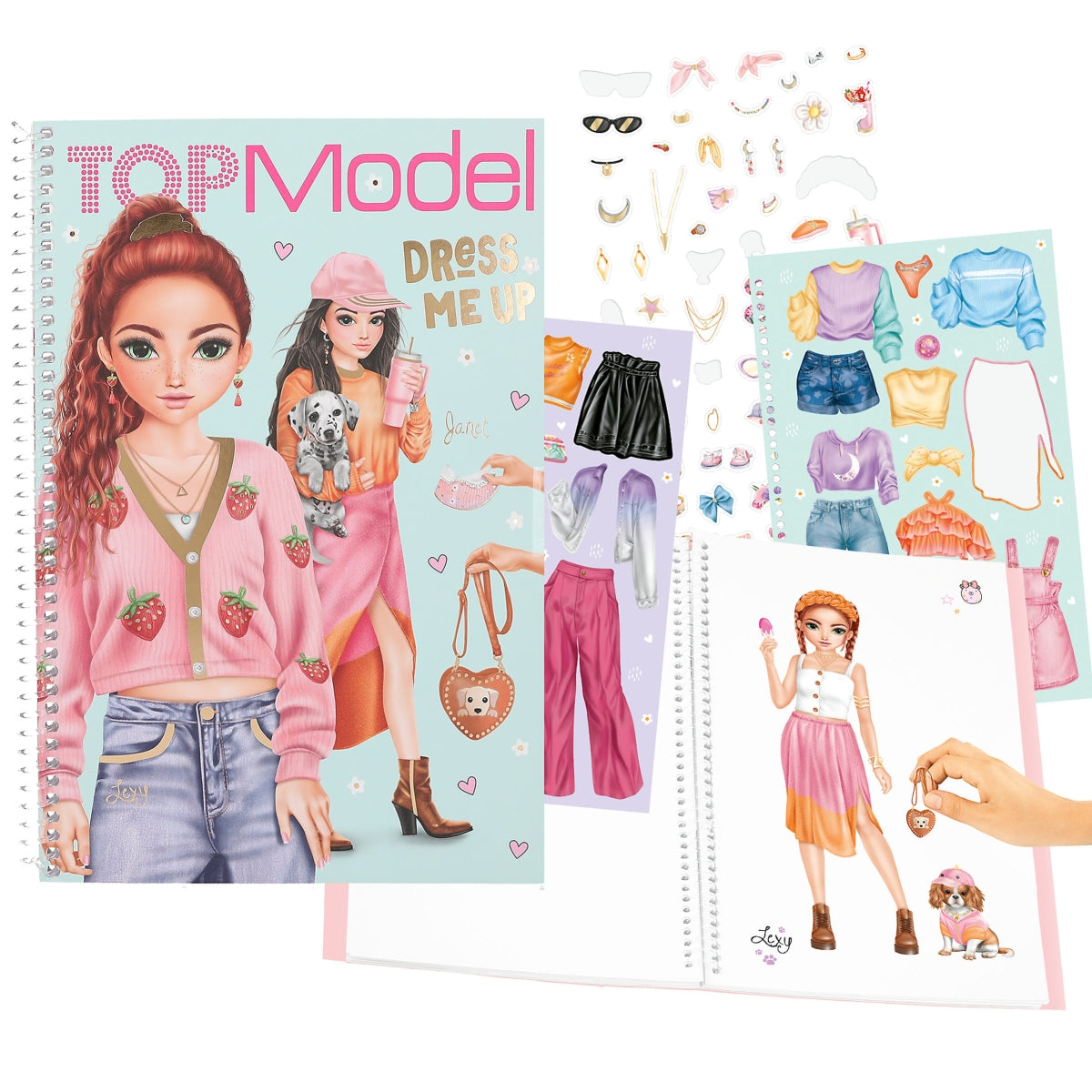 TOP MODEL Dress Me Up Big Sticker Book
