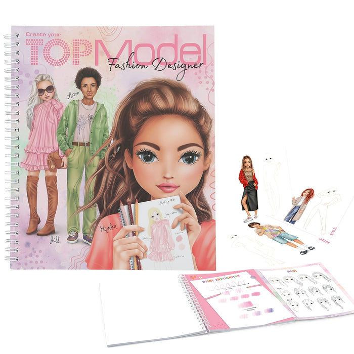 TOP MODEL Fashion Designer Colouring Book