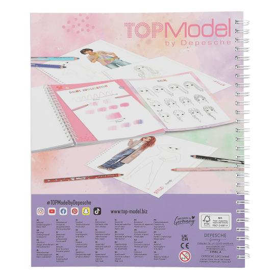 TOP MODEL Fashion Designer Colouring Book