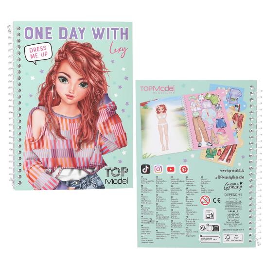 TOP MODEL Dress Me Up For One Day Sticker Book 32 Pages - 1Pc