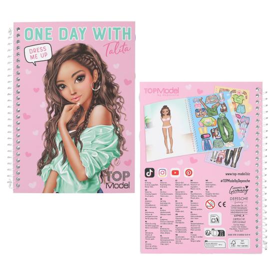 TOP MODEL Dress Me Up For One Day Sticker Book 32 Pages - 1Pc