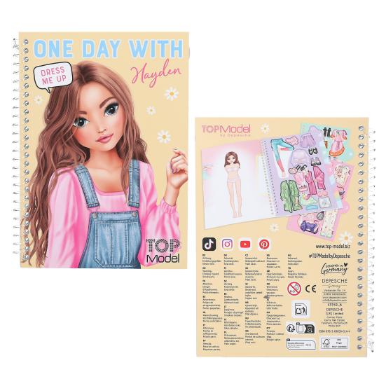 TOP MODEL Dress Me Up For One Day Sticker Book 32 Pages - 1Pc