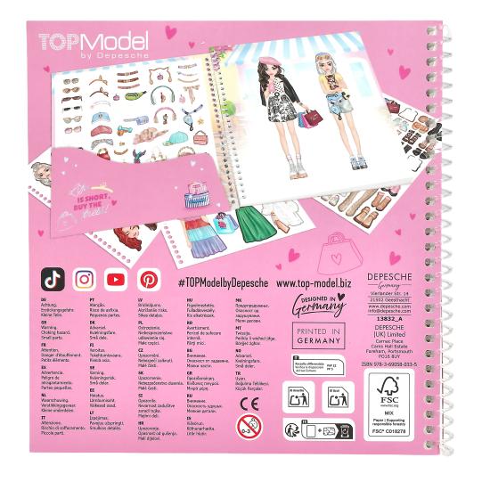 TOP MODEL Dress Me Up Stickerbook - Shopping Tour