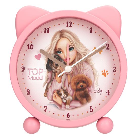 TOP MODEL Pink Alarm Clock - Fur Ever Friends 11.5cm