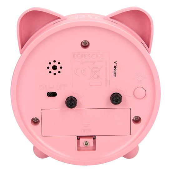 TOP MODEL Pink Alarm Clock - Fur Ever Friends 11.5cm