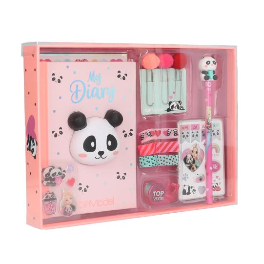 TOP MODEL Create Your Diary Panda Stationary Set