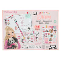 TOP MODEL Create Your Diary Panda Stationary Set