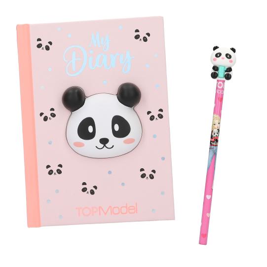 TOP MODEL Create Your Diary Panda Stationary Set