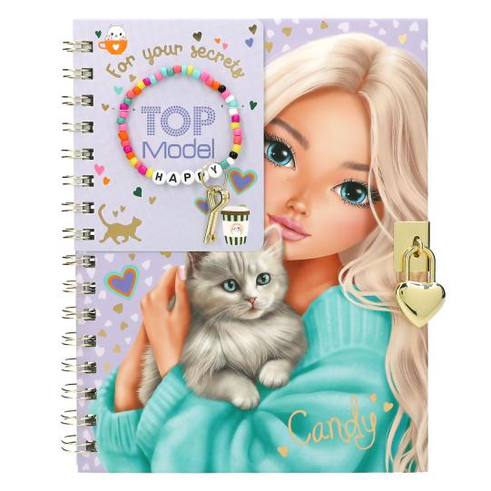 TOP MODEL Diary With Padlock And Bracelet