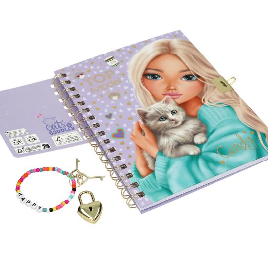 TOP MODEL Diary With Padlock And Bracelet