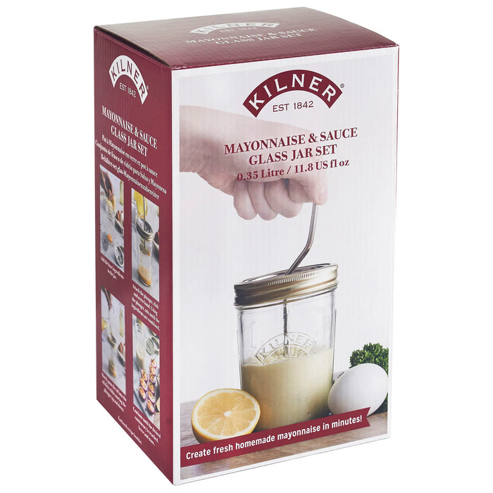 KILNER Mayonnaise And Sauce Glass Jar Set