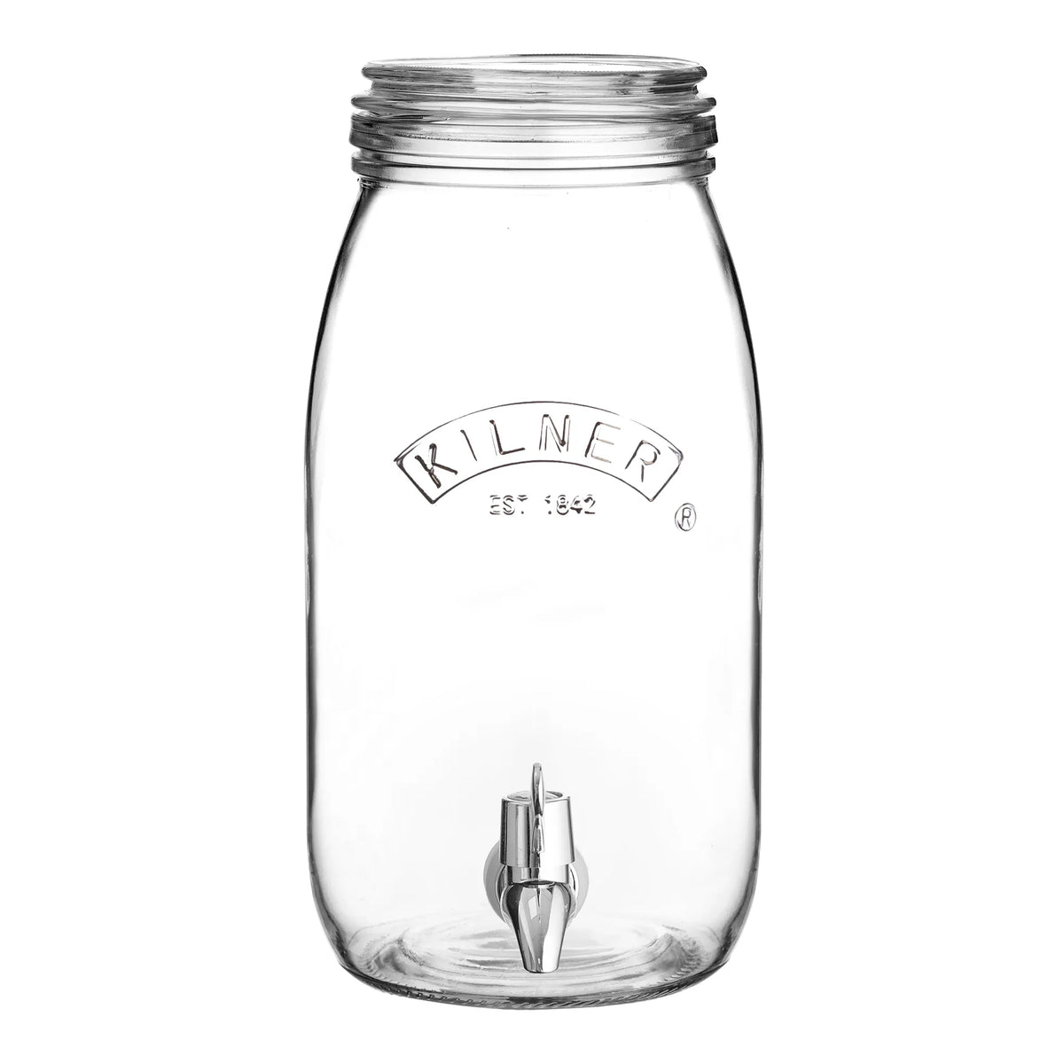 KILNER Glass Drinks Dispenser In A Gift Box 3 Litre