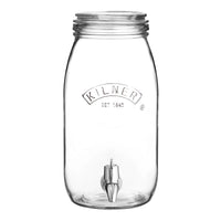 KILNER Glass Drinks Dispenser In A Gift Box 3 Litre