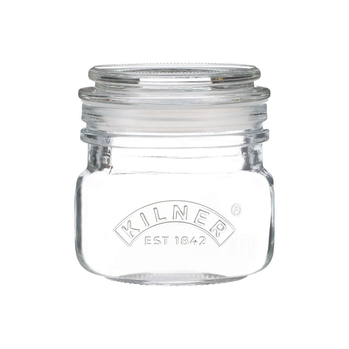 KILNER Square Push Top Jars Set Of 3 250ml