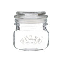 KILNER Square Push Top Jars Set Of 3 250ml