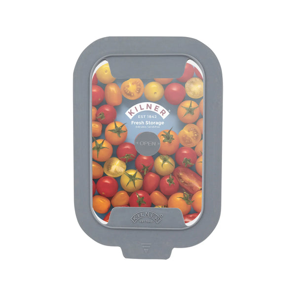 KILNER Fresh Storage Rectangle Vacuum Glass Bowl 0.63 Litre