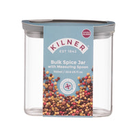 KILNER Fresh Storage Spice Jar with Measure Spoon 700ml