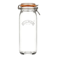 KILNER Clip Top Round Glass Jar 2.1 Litre