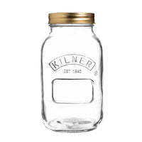 KILNER Preserve Glass Jar 1 Litre