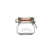 KILNER Glass Clip Top Square Jar 0.5 Litre