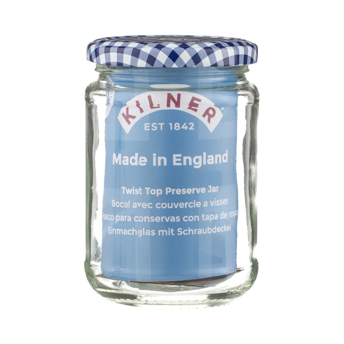 KILNER Round Twist Top Glass Jar 370ml