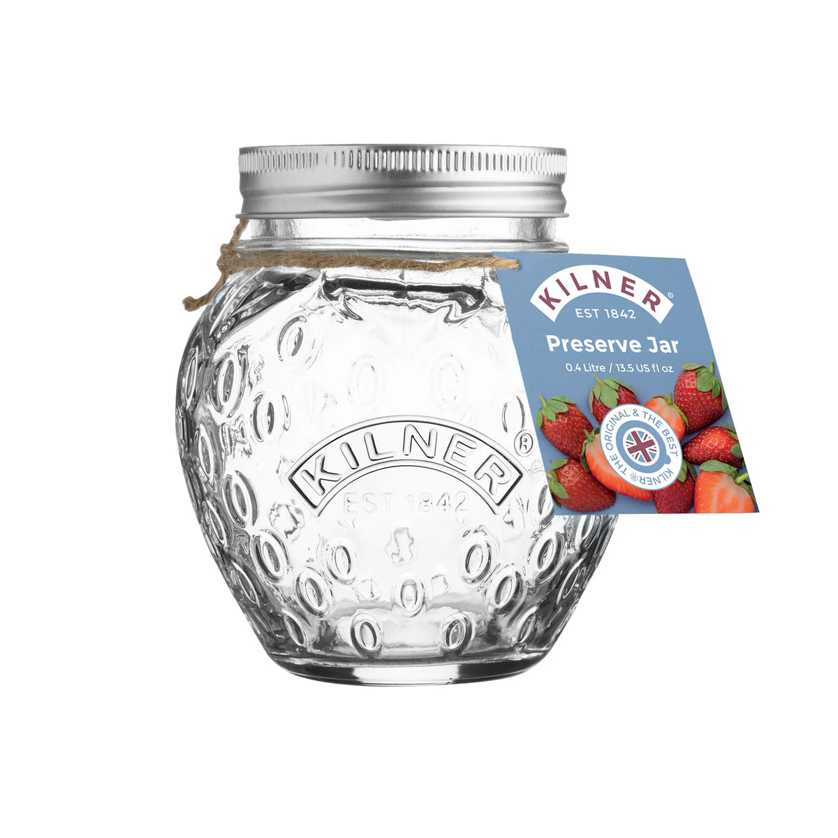 KILNER Strawberry Fruit Preserve Jar 0.4 Litre
