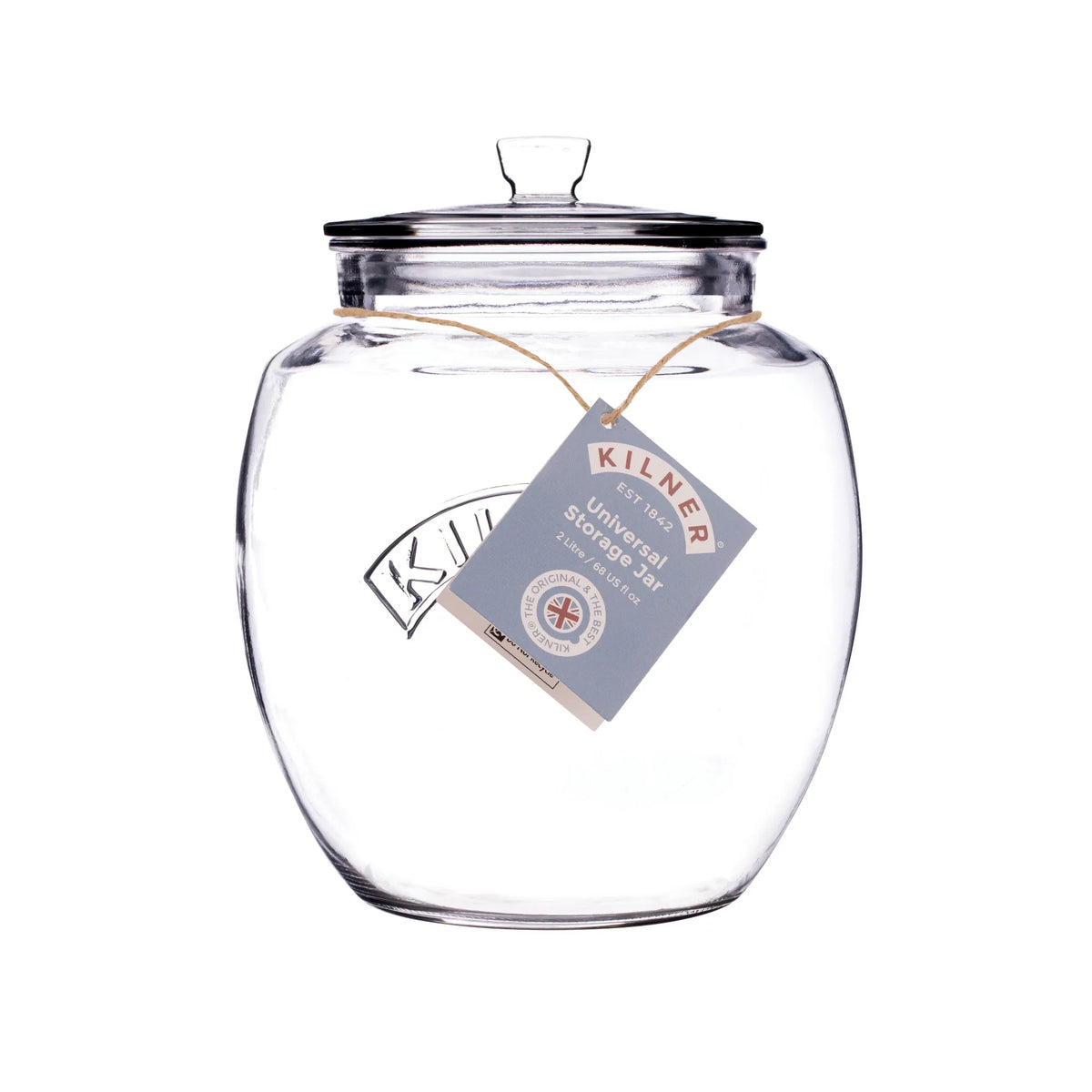 KILNER Universal Push Top Storage Jar 2 Litre