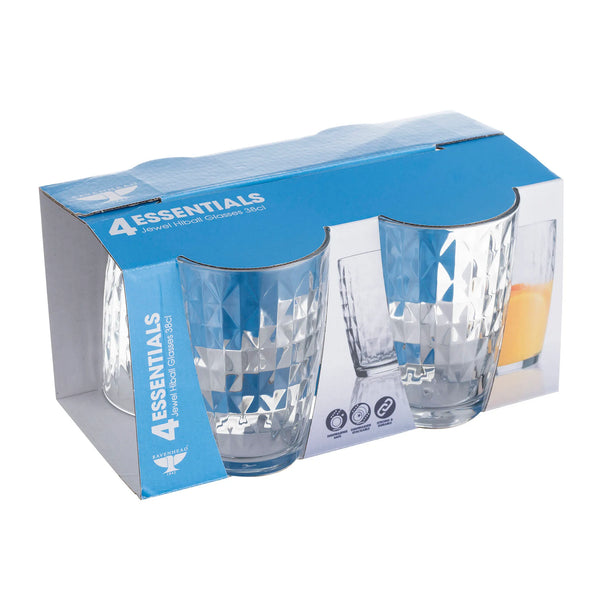 RAVENHEAD Essentials Jewel Sleeve Of 4 Of 4 Mixer Glasses 31cl