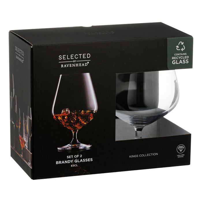 RAVENHEAD Kings Set Of 2 Brandy Glasses 63cl