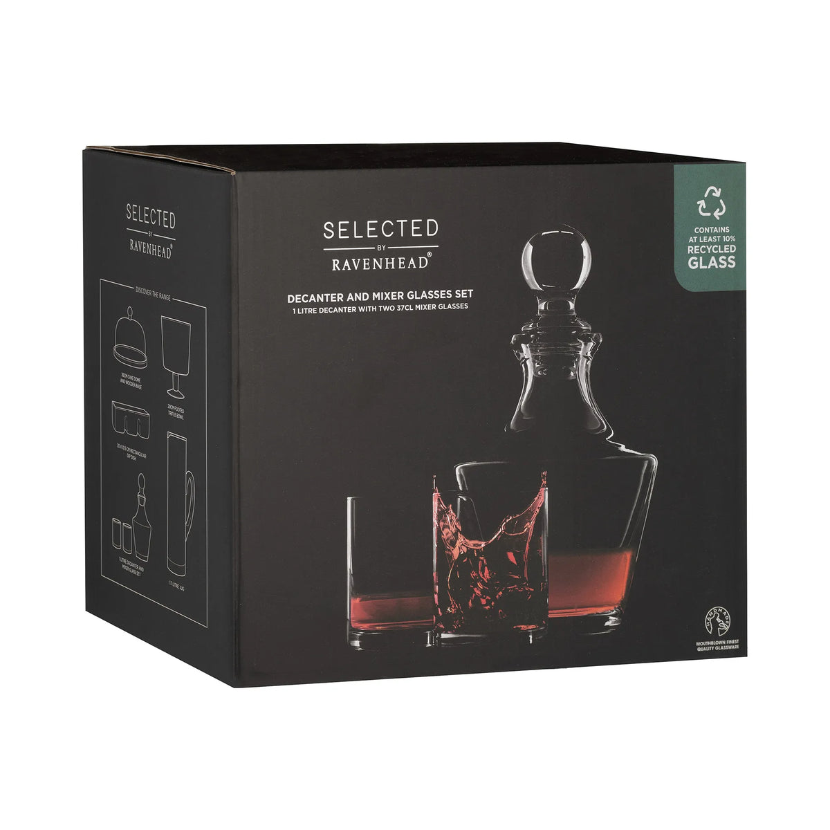 RAVENHEAD Selected Decanter And Mixer Glasses Set